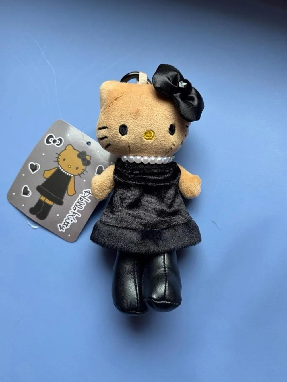 Hello Kitty Black Dress Plush Keychain - Kids Accessories